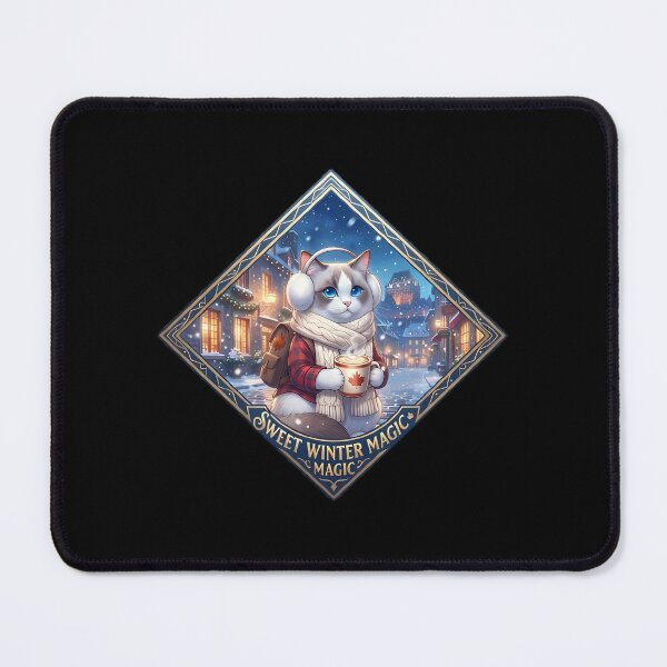 Item preview, Old Quebec Winter Snow Ragdoll Canvas: Magic designed and sold by MossyAndPearl.
