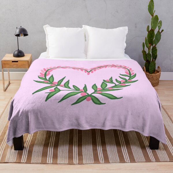 Item preview, Floral Pink Lavender Heart designed and sold by CamilasPrints.