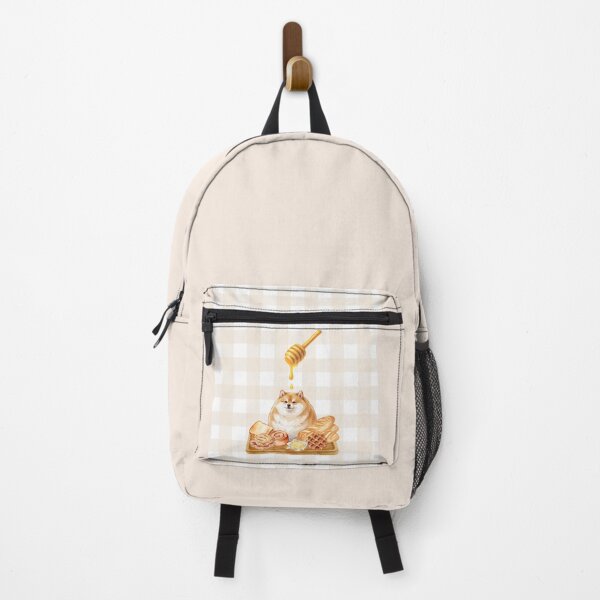 Item preview, Shiba Inu with Honey & Pastries bread waffle butter | , Cute Bakery Check Background designed and sold by QuicksandCase.