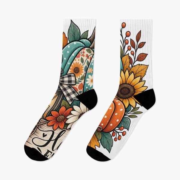 Item preview, Hello Fall Patterned Pumpkin – Rustic Autumn Harvest Design designed and sold by afr-saad.