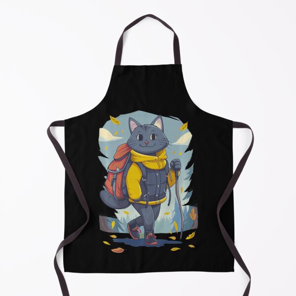 Item preview, Cute Hiking Cat Autumn Mountain Adventure designed and sold by VioletNance.