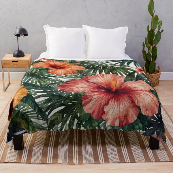 Aperçu de l'œuvre Aquarelle représentant un paradis tropical créée et vendue par RawNaturePrints.
