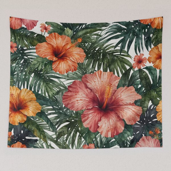 Item preview, Tropical Paradise Watercolor Painting designed and sold by RawNaturePrints.