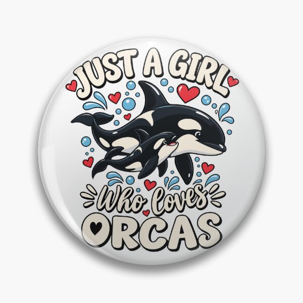 Item preview, Just A Girl Who Loves Orcas Cute Killer Whale Orca Mom And Baby designed and sold by ZIGLWORKS.