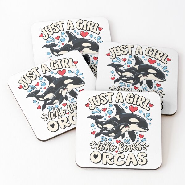 Item preview, Just A Girl Who Loves Orcas Cute Killer Whale Orca Mom And Baby designed and sold by ZIGLWORKS.