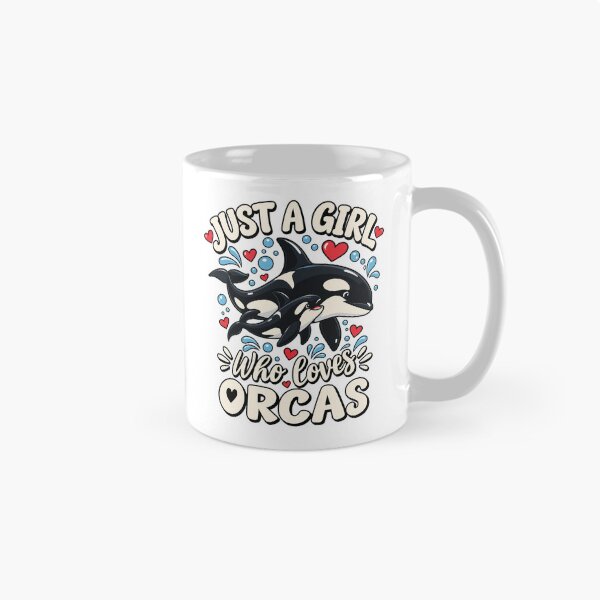 Item preview, Just A Girl Who Loves Orcas Cute Killer Whale Orca Mom And Baby designed and sold by ZIGLWORKS.
