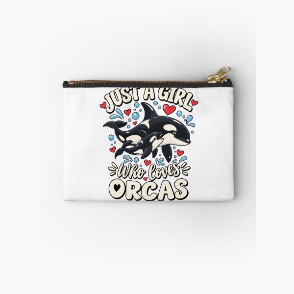 Item preview, Just A Girl Who Loves Orcas Cute Killer Whale Orca Mom And Baby designed and sold by ZIGLWORKS.