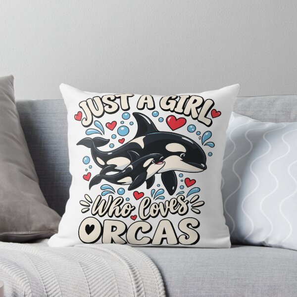 Item preview, Just A Girl Who Loves Orcas Cute Killer Whale Orca Mom And Baby designed and sold by ZIGLWORKS.