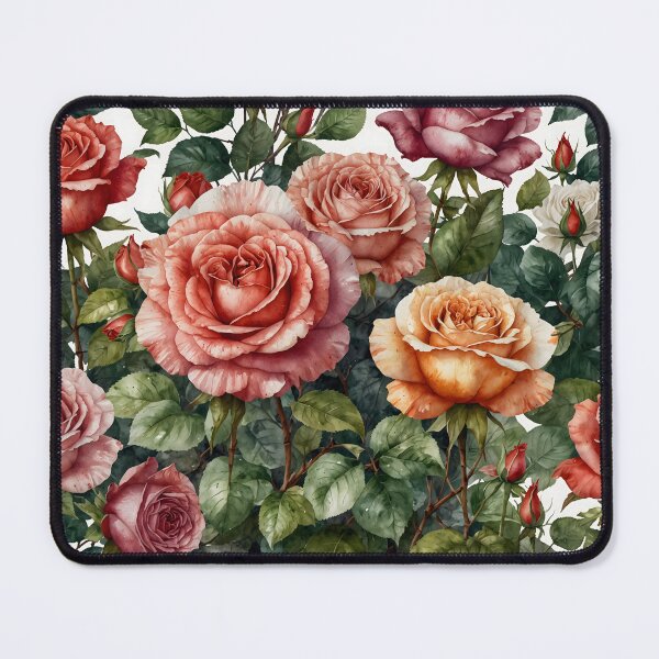 Item preview, Rose Garden Watercolor Painting designed and sold by RawNaturePrints.