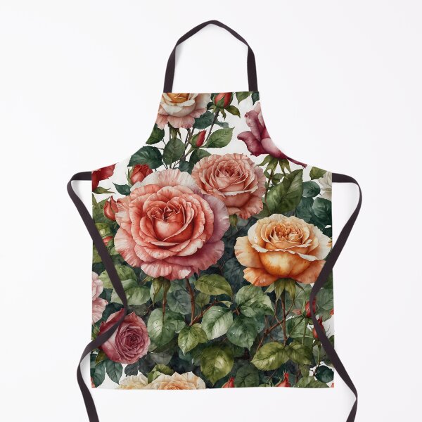 Item preview, Rose Garden Watercolor Painting designed and sold by RawNaturePrints.