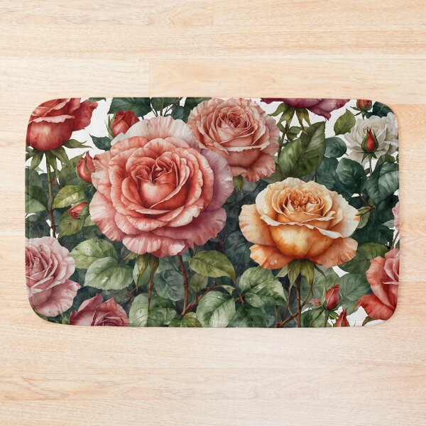 Item preview, Rose Garden Watercolor Painting designed and sold by RawNaturePrints.