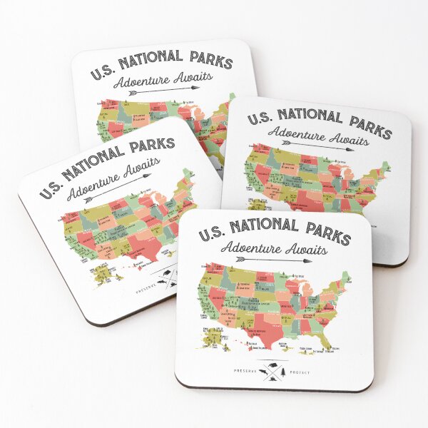 Item preview, National Park Map Vintage T Shirt - All 63 National Parks Gifts T-Shirt Men Women Kids designed and sold by MayaloveStores.