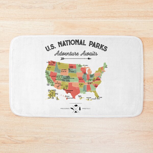 Item preview, National Park Map Vintage T Shirt - All 63 National Parks Gifts T-Shirt Men Women Kids designed and sold by MayaloveStores.