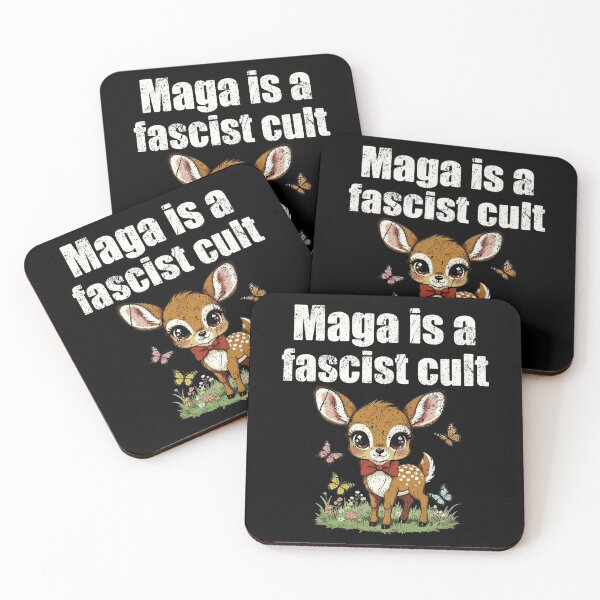 Item preview, Cute Deer Anti Maga Political Satire Vintage Distressed designed and sold by LunaBeautiful.