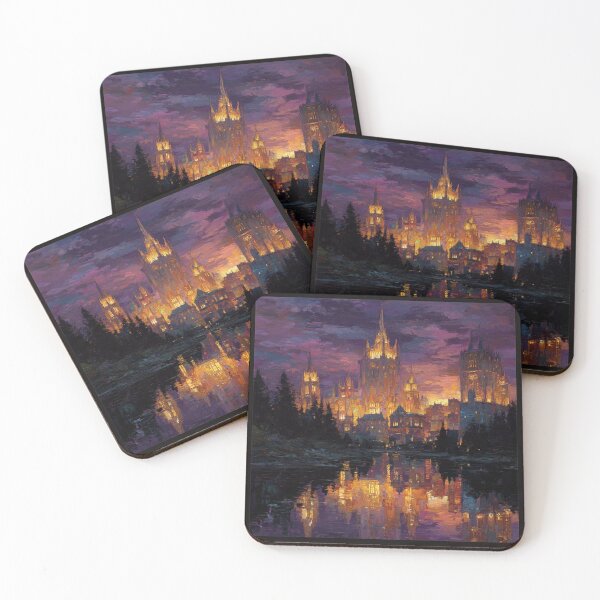 Item preview, Twilight Palace With Water Reflection Artwork  designed and sold by NivyasArtistry.