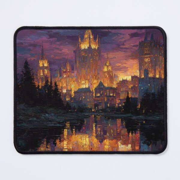 Item preview, Twilight Palace With Water Reflection Artwork designed and sold by NivyasArtistry.
