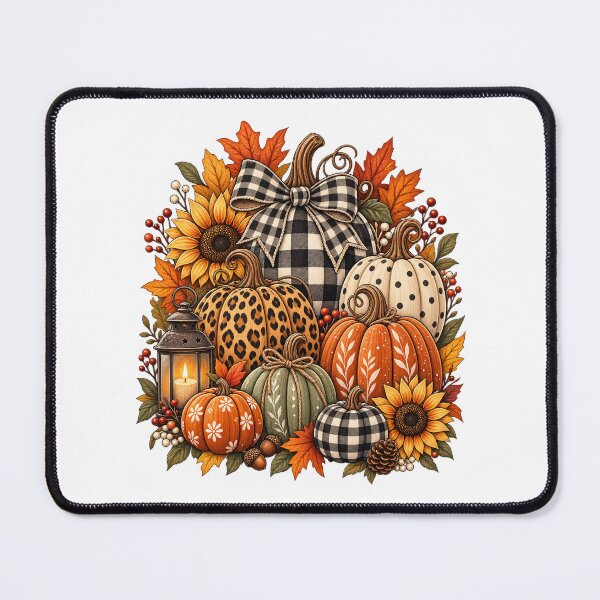 Item preview, Autumn Pumpkin Harvest Boho Buffalo Plaid Fall designed and sold by afr-saad.