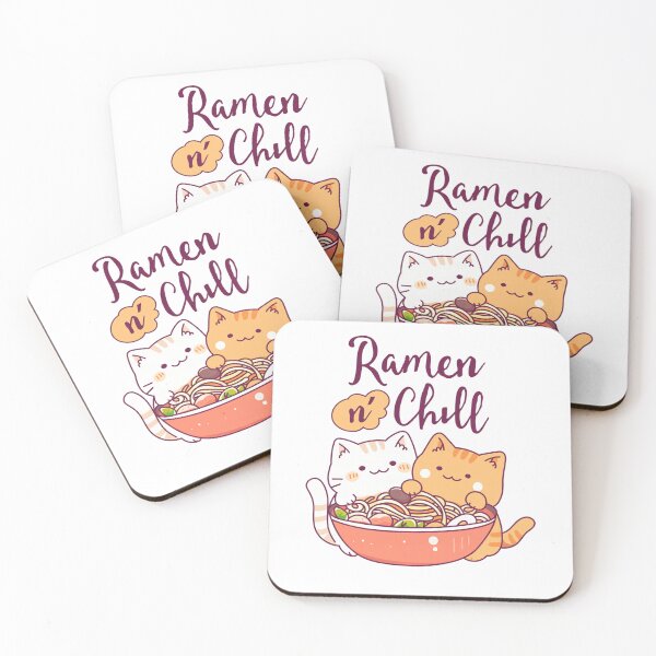 Item preview, Ramen N Chill Cute Kawaii Cats and Noodles designed and sold by VioletNance.