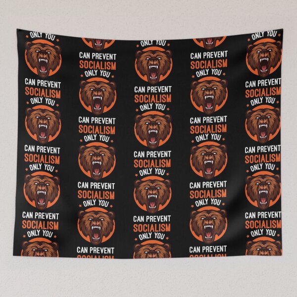 Item preview, Only You Can Prevent Socialism Smokey The Bear Prevent Socialism Smokey The Bear Color Smokey Th designed and sold by MayaloveStores.