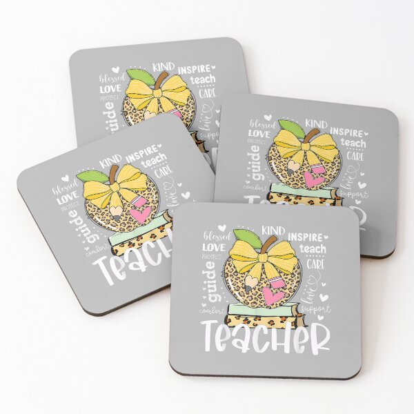 Item preview, Back to School Teacher Leopard Apple Bow Women Girl designed and sold by ArleneRowe.