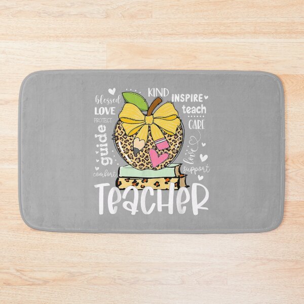 Item preview, Back to School Teacher Leopard Apple Bow Women Girl designed and sold by ArleneRowe.