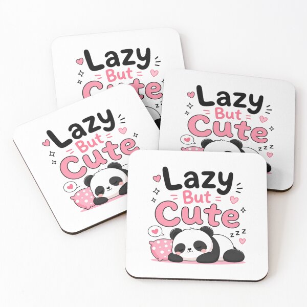 Item preview, Lazy But Cute – Funny Cat Design ? designed and sold by Cool Tee World .