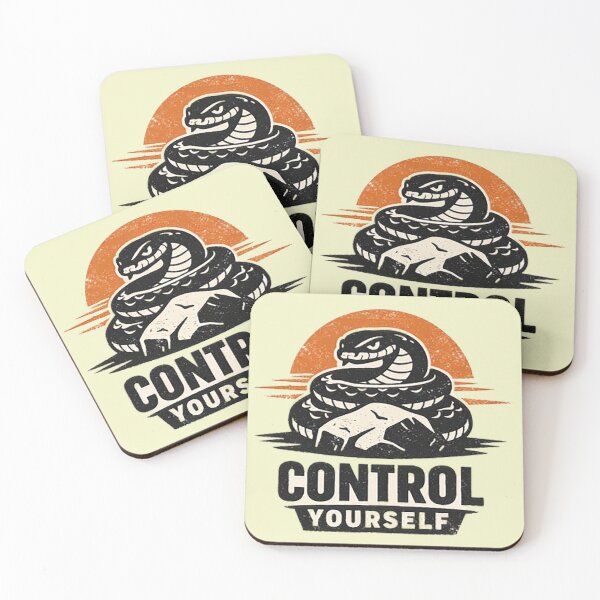 Item preview, Stoic Snake – Control Yourself Philosophy Artwork designed and sold by Dogandesighn.
