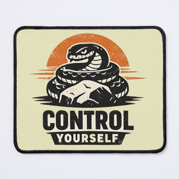Item preview, Stoic Snake – Control Yourself Philosophy Artwork designed and sold by Dogandesighn.