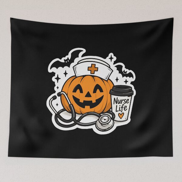Item preview, NURSE HALLOWEEN pumpkin designed and sold by YNELENT.