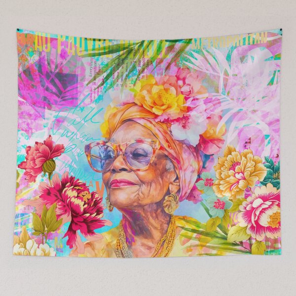 Item preview, Portrait Pura Vida Ageless Style Icon designed and sold by artsandsoul.