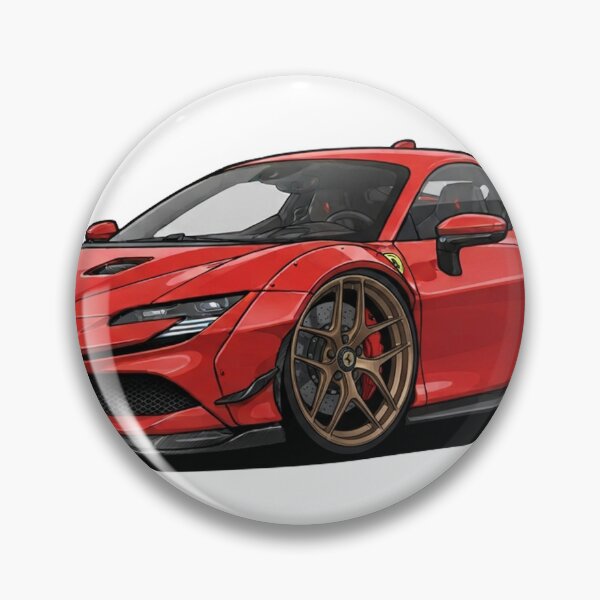 Item preview, Ferrari SF90 Cartoon designed and sold by ToonMyRide.