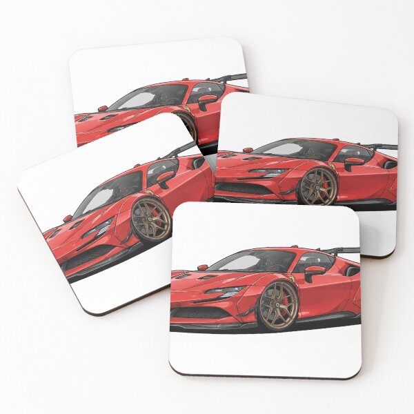 Item preview, Ferrari SF90 Cartoon designed and sold by ToonMyRide.