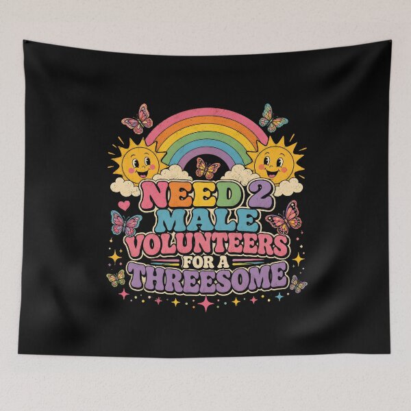 Item preview, Need 2 Male Volunteers For A Threesome designed and sold by a-turner-paint.