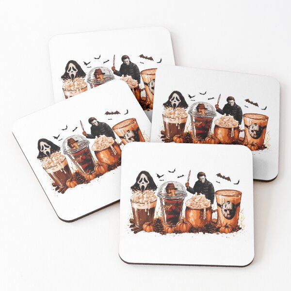 Item preview, Spooky Halloween Coffee Horror Characters Autumn Design designed and sold by JohnFowle28002.