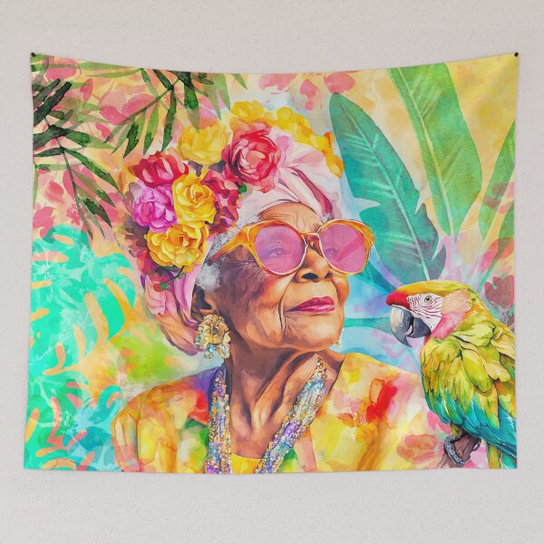 Item preview, Ageless Grace Tropical Beauty Portrait Style Without Limits designed and sold by artsandsoul.
