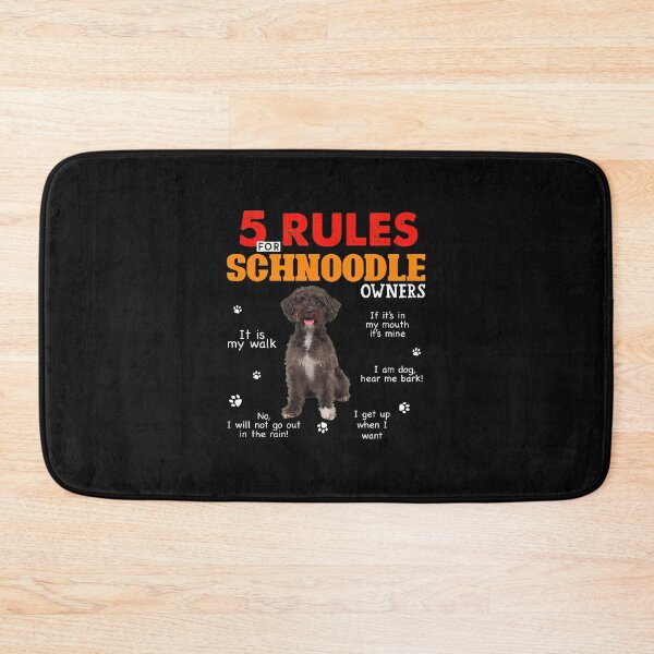 Item preview, 1.....Rules Schnoodle Owners Funny Dog Lover Gift designed and sold by uglandheap.