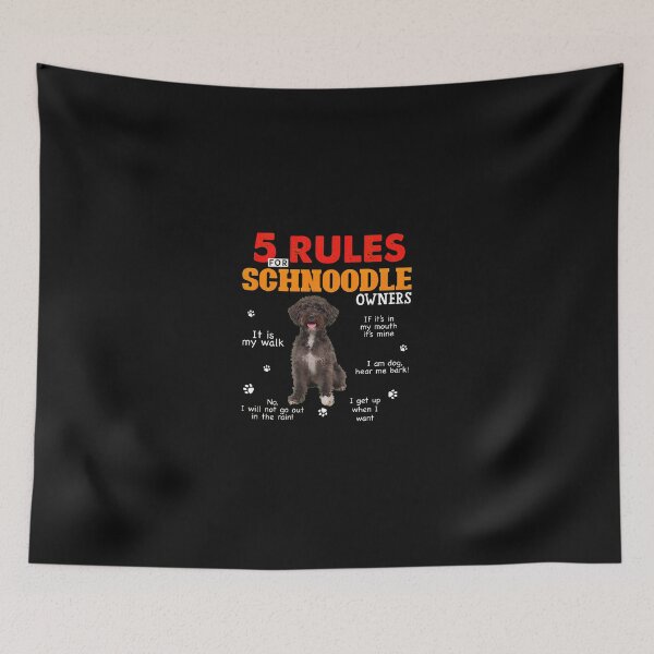 Item preview, 1.....Rules Schnoodle Owners Funny Dog Lover Gift designed and sold by uglandheap.