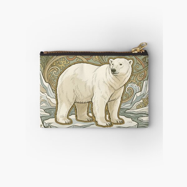 Item preview, Art Nouveau Polar Bear Vintage Arctic Zoologicals Print designed and sold by FreiherrPK.