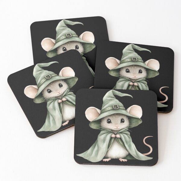 Item preview, Mouse Wizard in Green Cloak designed and sold by hrendika.