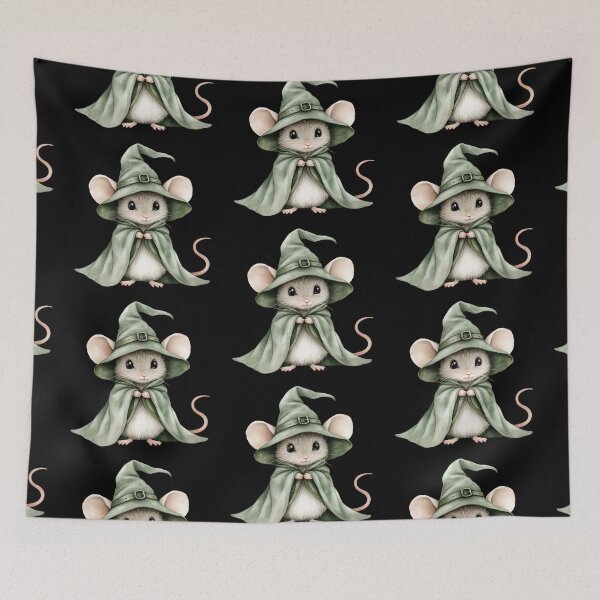 Item preview, Mouse Wizard in Green Cloak designed and sold by hrendika.