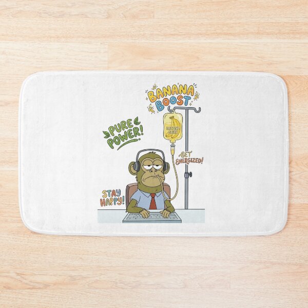 Item preview, Title: Banana Boost Tired Monkey Office Worker Funny Design designed and sold by jhgjykuo.