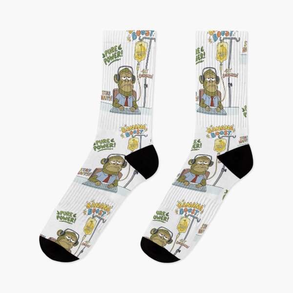 Item preview, Title: Banana Boost Tired Monkey Office Worker Funny Design designed and sold by jhgjykuo.