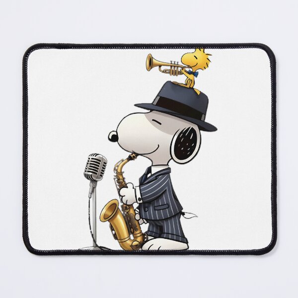 Item preview, Snoopy Jazz Saxophone Cartoon Dog Music Graphic S | Limited Edition designed and sold by Jerry1807.