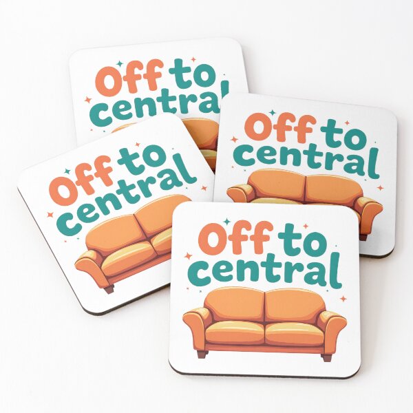 Item preview, Off to Central – Friends Inspired Central Perk Couch | Funny Coffee Hangout Sitcom Sticker & T-Shirt designed and sold by Nene's design.