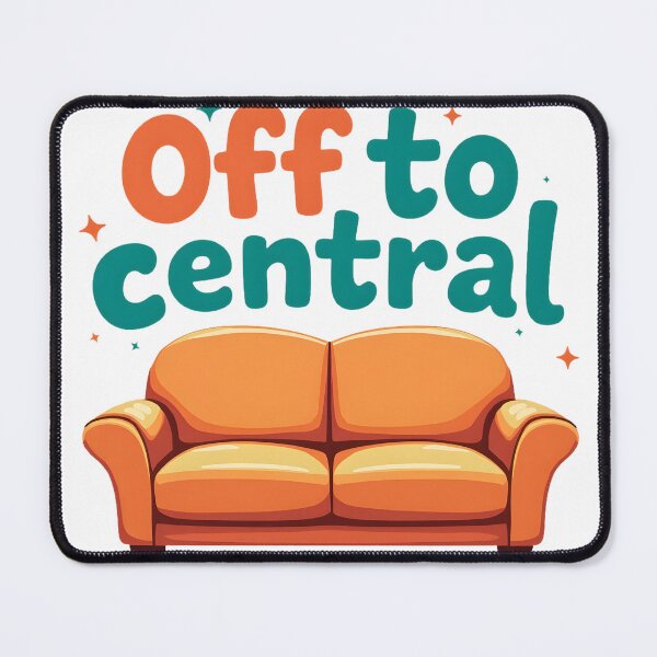 Item preview, Off to Central – Friends Inspired Central Perk Couch | Funny Coffee Hangout Sitcom Sticker & T-Shirt designed and sold by Nene's design.
