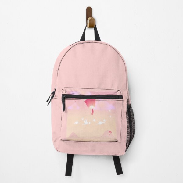 Item preview, Dreamy Sky Lanterns Floating Pastel Aesthetic Landscape designed and sold by Rehnair.