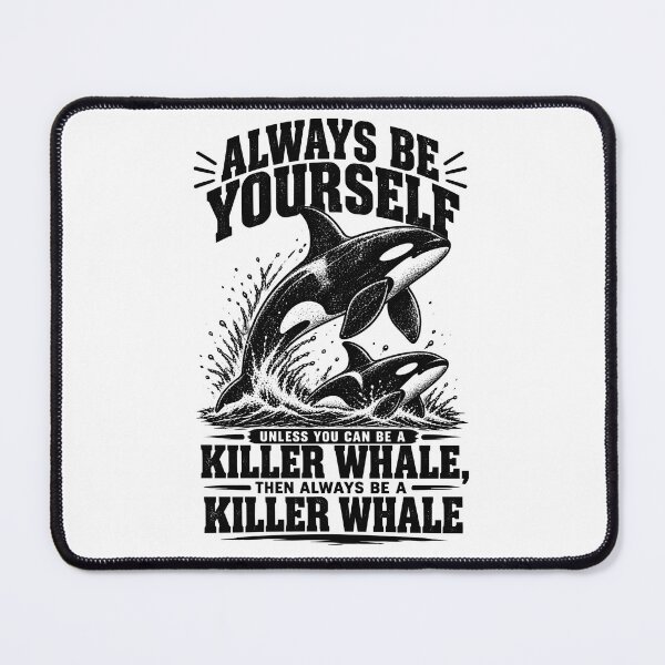 Item preview, Always Be Yourself Killer Whale Funny Orca Quote Motivational Ocean designed and sold by ZIGLWORKS.