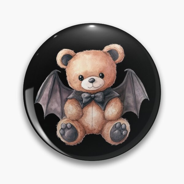 Item preview, Teddy Bear with Bat Wings designed and sold by hrendika.