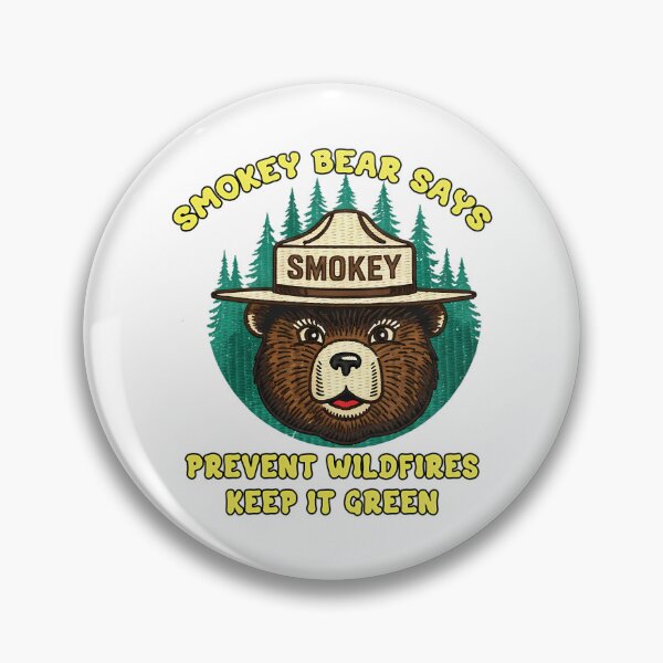 Item preview, Smokey Bear Prevent Wildfires Keep It Green Retro Art designed and sold by MayaloveStores.