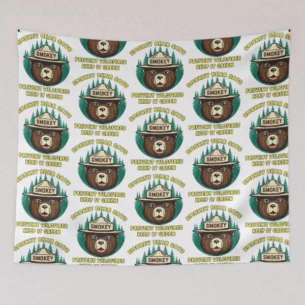 Item preview, Smokey Bear Prevent Wildfires Keep It Green Retro Art designed and sold by MayaloveStores.